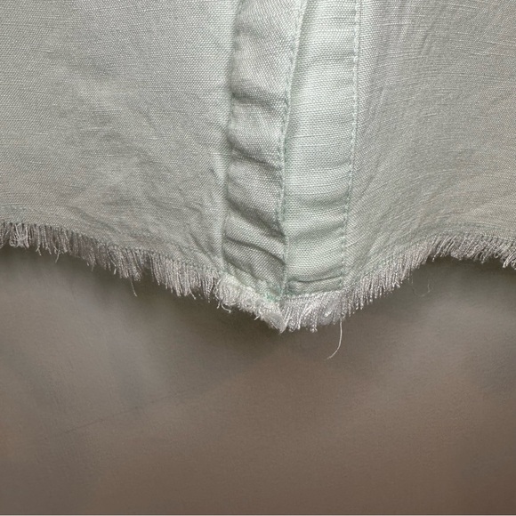 Show Me Your Mumu Antonelli Top. Large. Color: Mint Linen. RN#: 133910 - Picture 3 of 7